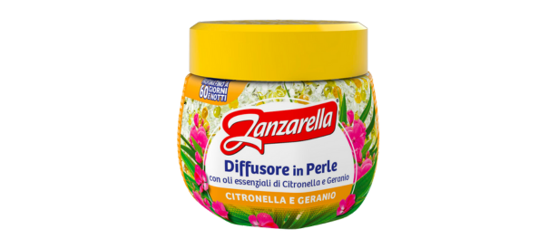 Zanzarella Diffusore in perle - Citronella e Geranio 
